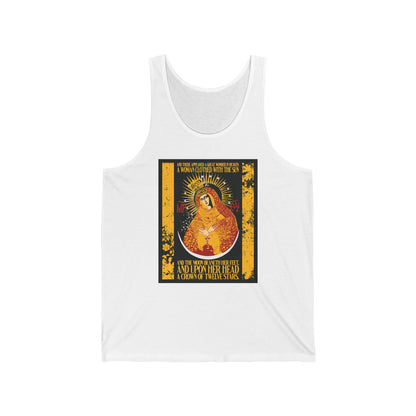 Our Lady the Gate of Dawn (Woman of the Apocalypse - Revelation 12:1) No. 2 | Orthodox Christian Jersey Tank Top / Sleeveless Shirt