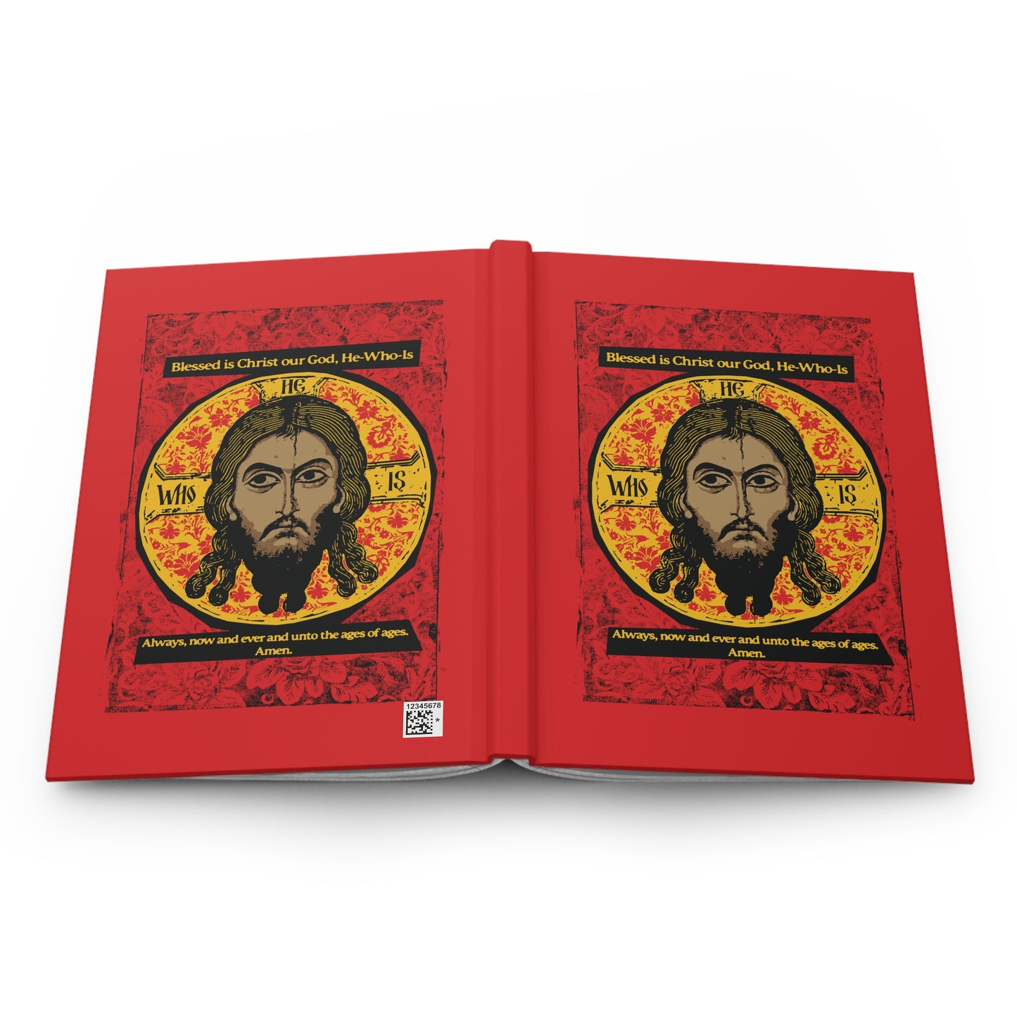 Icon Made-Without-hands (Mandylion/Image of Edessa) IconoGraphic No. 1 | Orthodox Christian Accessory | Hardcover Journal