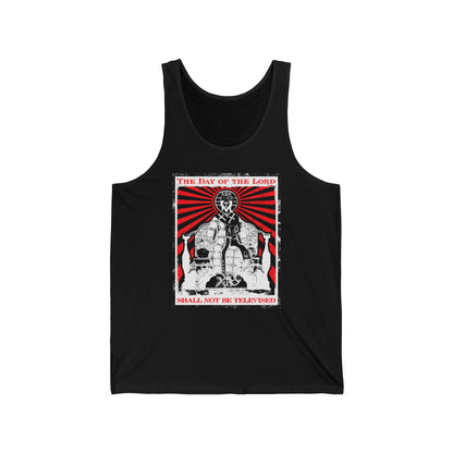 The Day of the Lord Shall Not Be Televised | Jesus Christ Enthroned Iconographic | Second Coming | Revelation | Orthodox Christian Jersey Tank Top