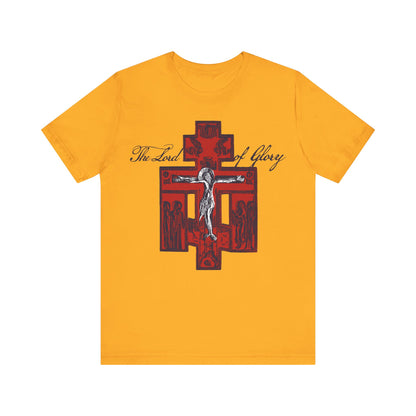 The Lord of Glory | Russian Golgotha Crucifix IconoGraphic | 1 Corinthians 2:8 | Orthodox Christian T-Shirt