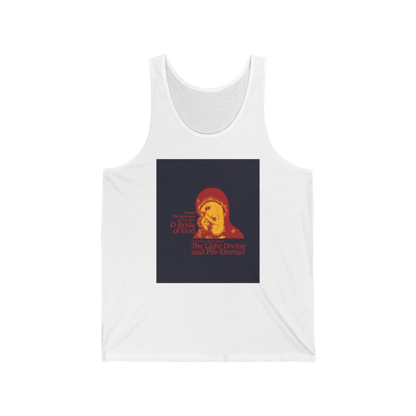 Dispel the Darkness of My Sins, O Bride of God No. 1 | Orthodox Christian Jersey Tank Top / Sleeveless Shirt