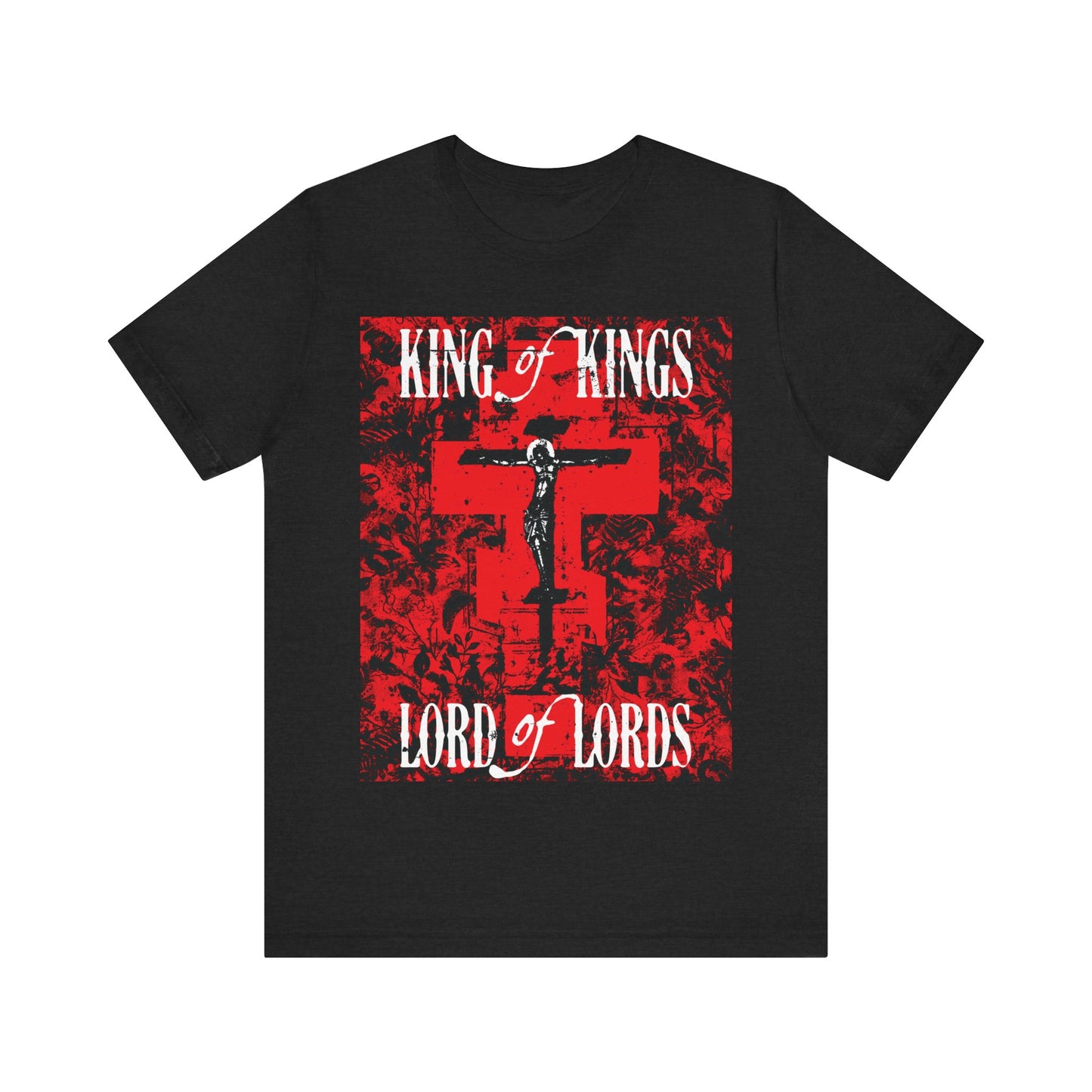 King of Kings, Lord of Lords (Jesus Christ Crucifix IconoGraphic) No. 1 | Orthodox Christian T-Shirt