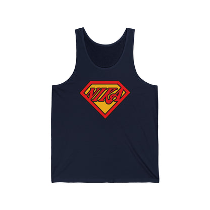 NIKA Superm@n Logo No. 1 | Orthodox Christian Jersey Tank Top / Sleeveless Shirt