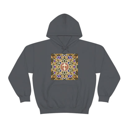 Art Cross: Rose Window No. 1 | Orthodox Christian Hoodie / Hooded Sweatshirt