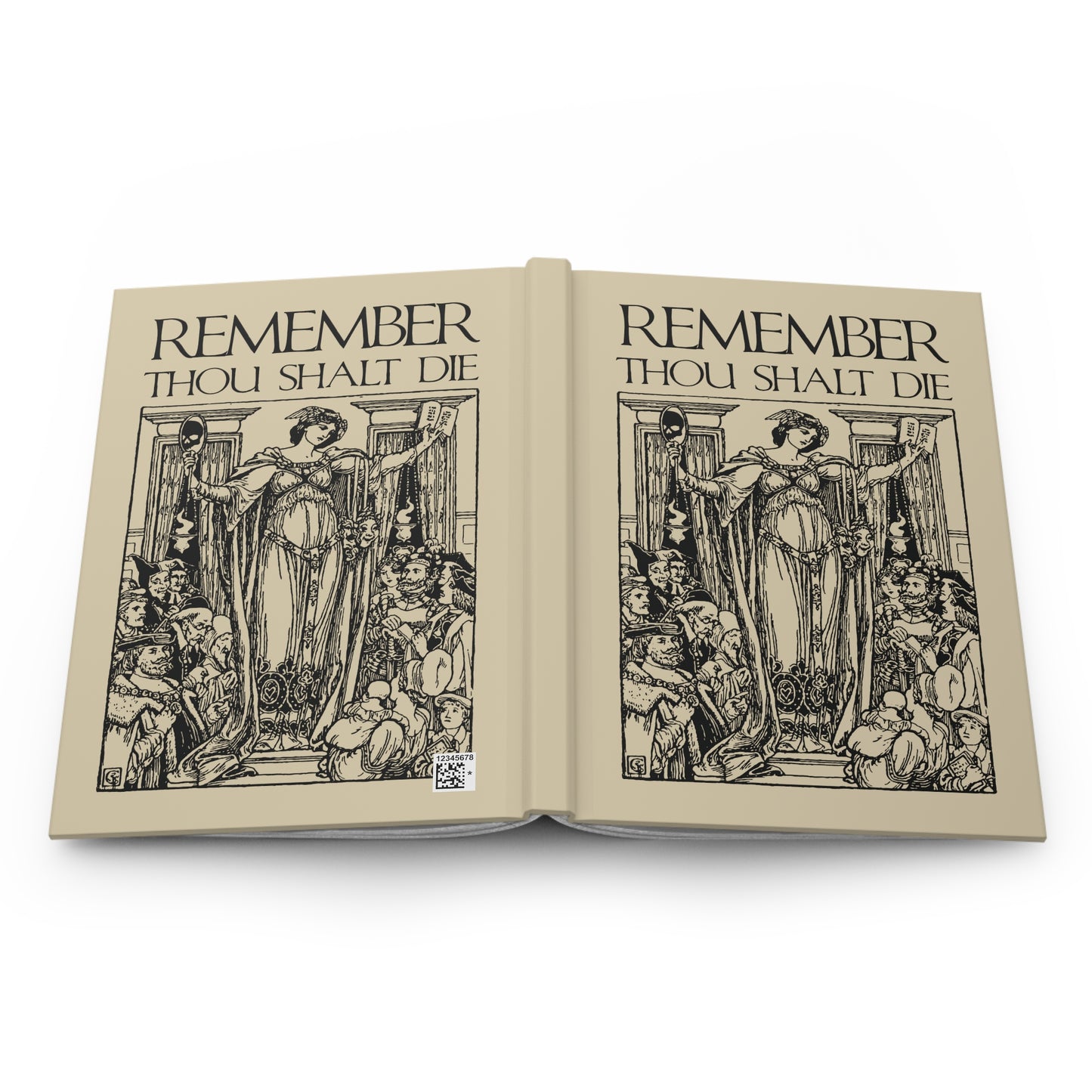 Remember You Will Die Shakespearean Design | Memento Mori | Classic Woodcut Illustration Aesthetic | Orthodox Christian Blank Journal