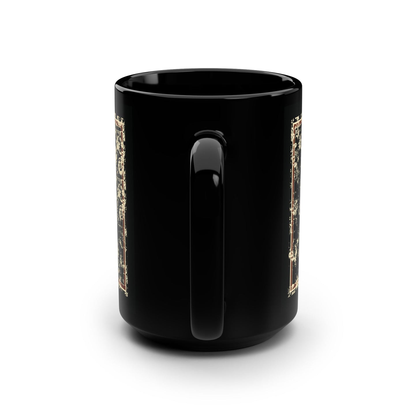 The Last Enemy That Shall Be Destroyed is Death (1 Cor 15:26) | Earthtone Skull and Floral Design | Resurrection | Orthodox Christian 15oz Black Mug