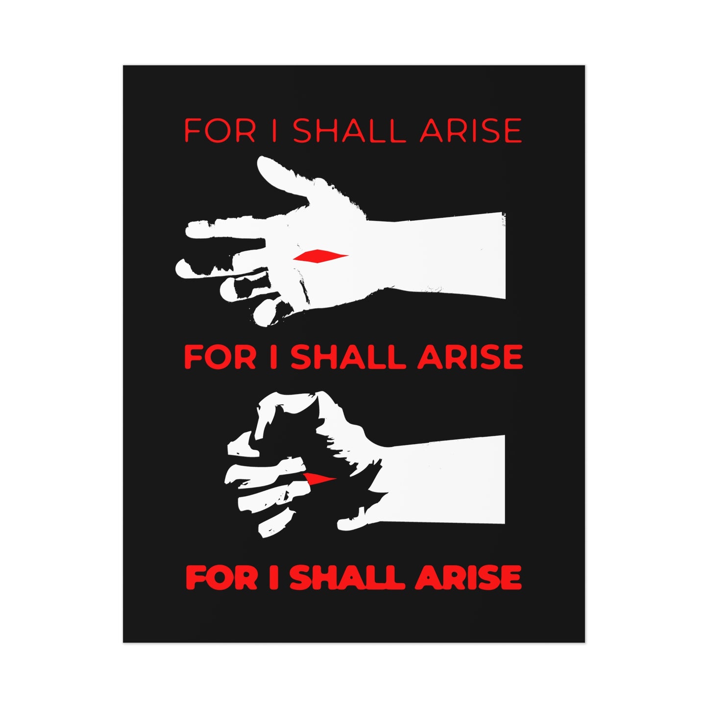 For I Shall Arise (Canon of Holy Saturday) No. 1 | Orthodox Christian Art Poster