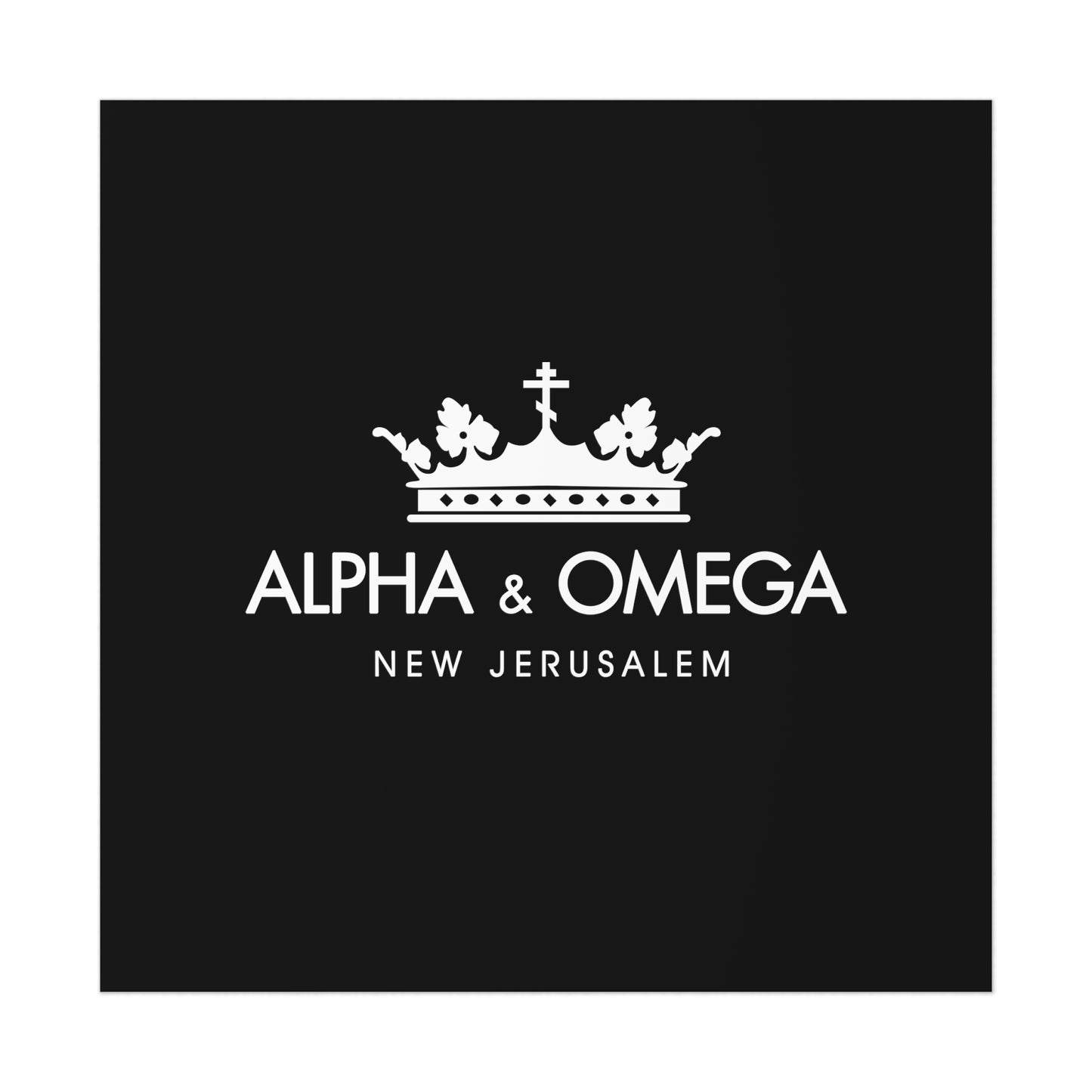Alpha & Omega No. 2 | Orthodox Christian Art Poster