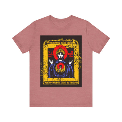 It is Truly Meet To Bless Thee Iconographic | Axion Estin Hymn to the Mother of God Theotokos | Orthodox Christian T-Shirt