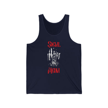 Social Media (Candles) No. 1 | Orthodox Christian Jersey Tank Top / Sleeveless Shirt