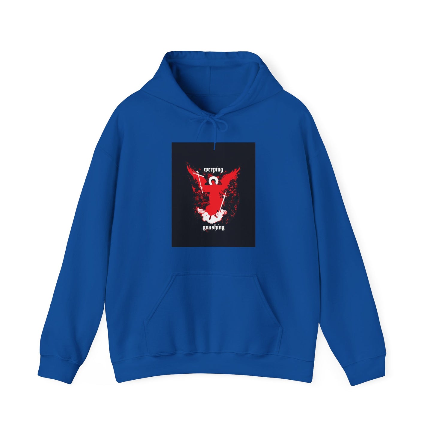 Weeping and Gnashing (Matthew 13:41, Apocalypse Angel IconoGraphic) No. 1 | Orthodox Christian Hoodie