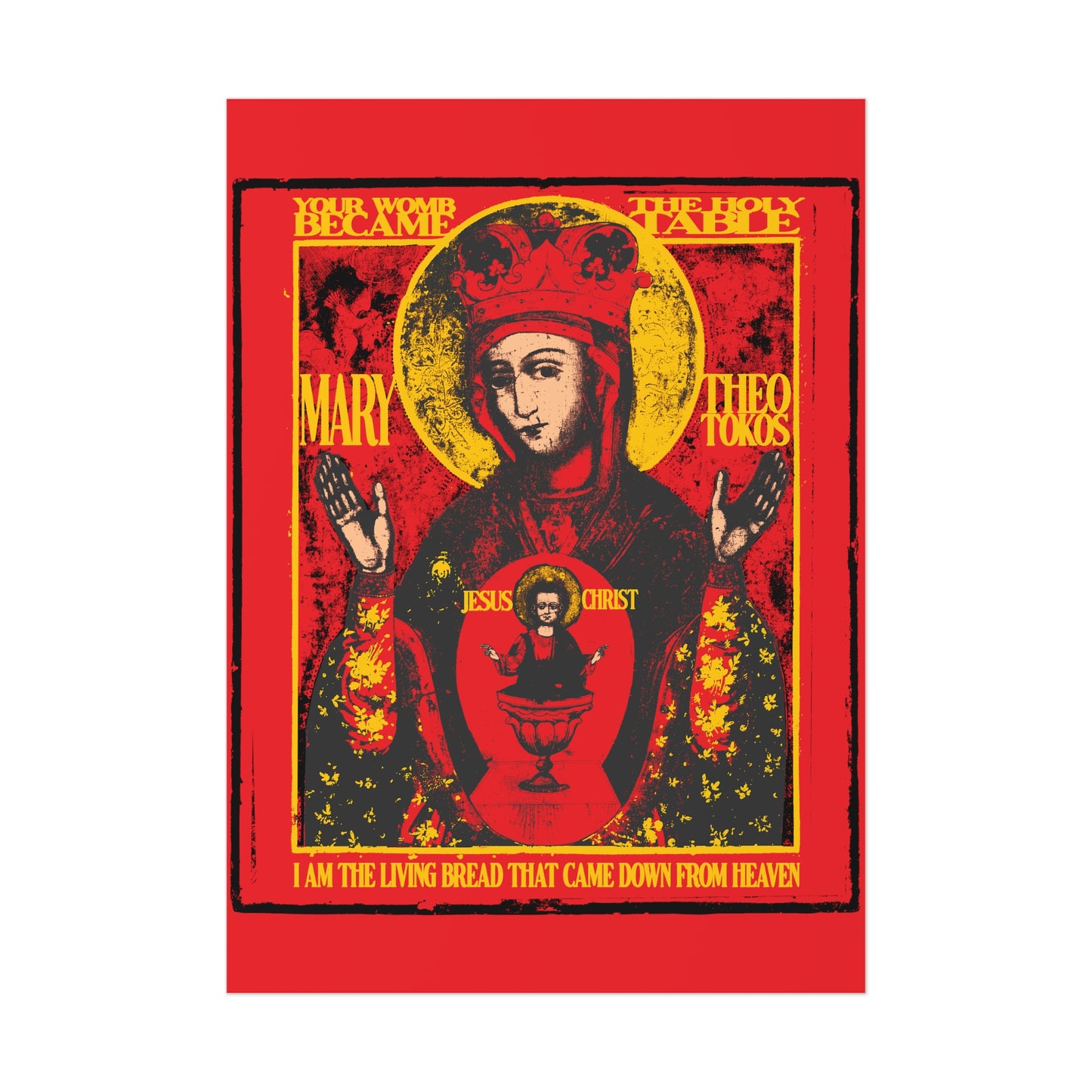 Mother of God of Nicaea IconoGraphic No.1 | Orthodox Christian Art Poster