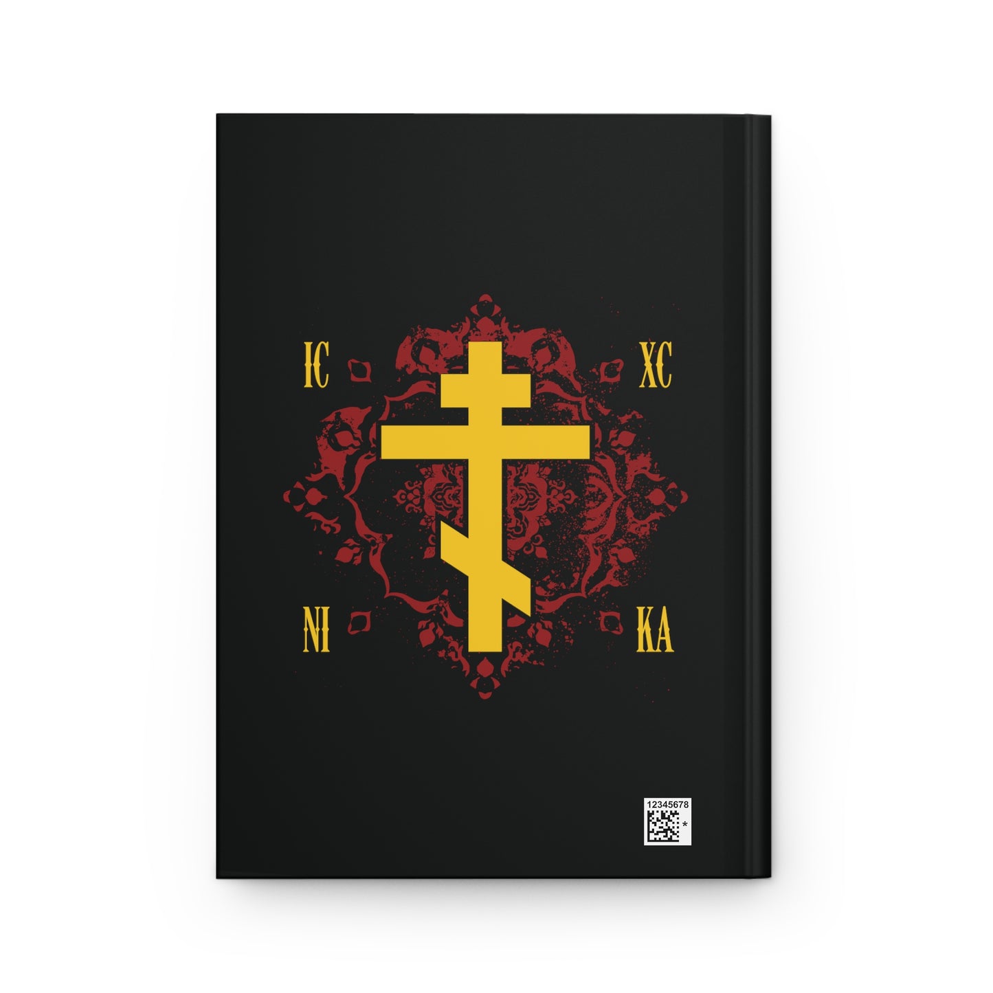 Art Cross: Ætheric Rose Window Cross Design No. 17 | Orthodox Christian Accessory | Hardcover Journal
