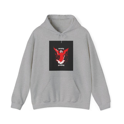 Weeping and Gnashing (Matthew 13:41, Apocalypse Angel IconoGraphic) No. 1 | Orthodox Christian Hoodie