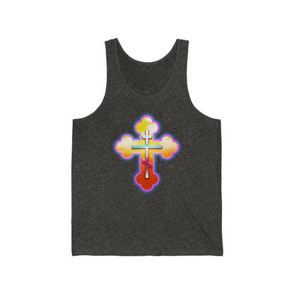 80s Cross No. 1 | Orthodox Christian Jersey Tank Top / Sleeveless Shirt