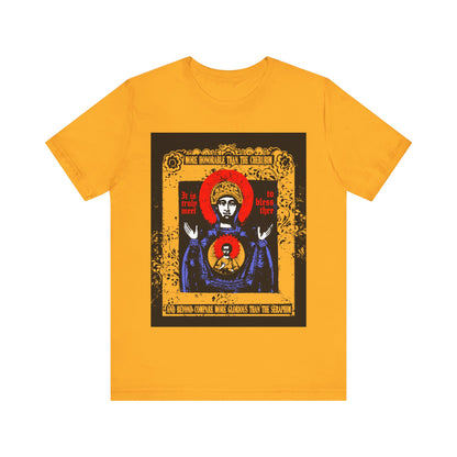 It is Truly Meet To Bless Thee Iconographic | Axion Estin Hymn to the Mother of God Theotokos | Orthodox Christian T-Shirt