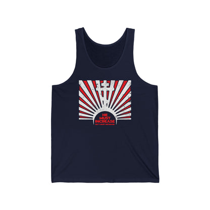 He Must Increase, but I Must Decrease No. 2 | Orthodox Christian Jersey Tank Top / Sleeveless Shirt