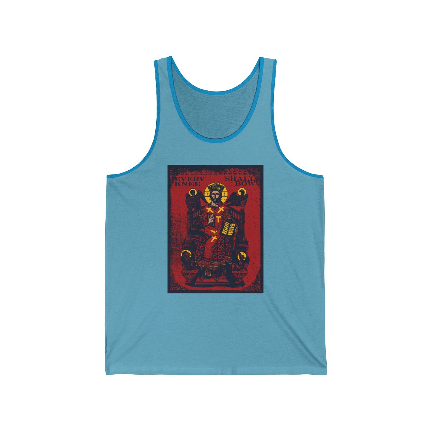 Every Knee Shall Bow (Jesus Christ IkonoGraphic) No. 1 | Orthodox Christian Tank Top