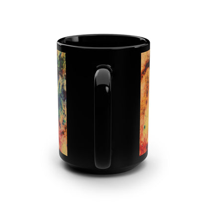 Behold, I Make All Things New (Revelation 21:5) | Cosmic Orthodox Cross On Inverted Starfield | Second Coming | Orthodox Christian 15oz Black Mug