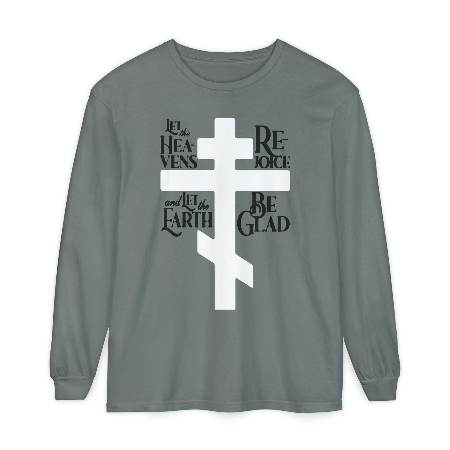 Let the Heavens Rejoice | Psalm 96 (95 Septuagint) | Orthodox Christian Liturgical Hymn | Russian Cross | Orthodox Christian Long Sleeve Shirt