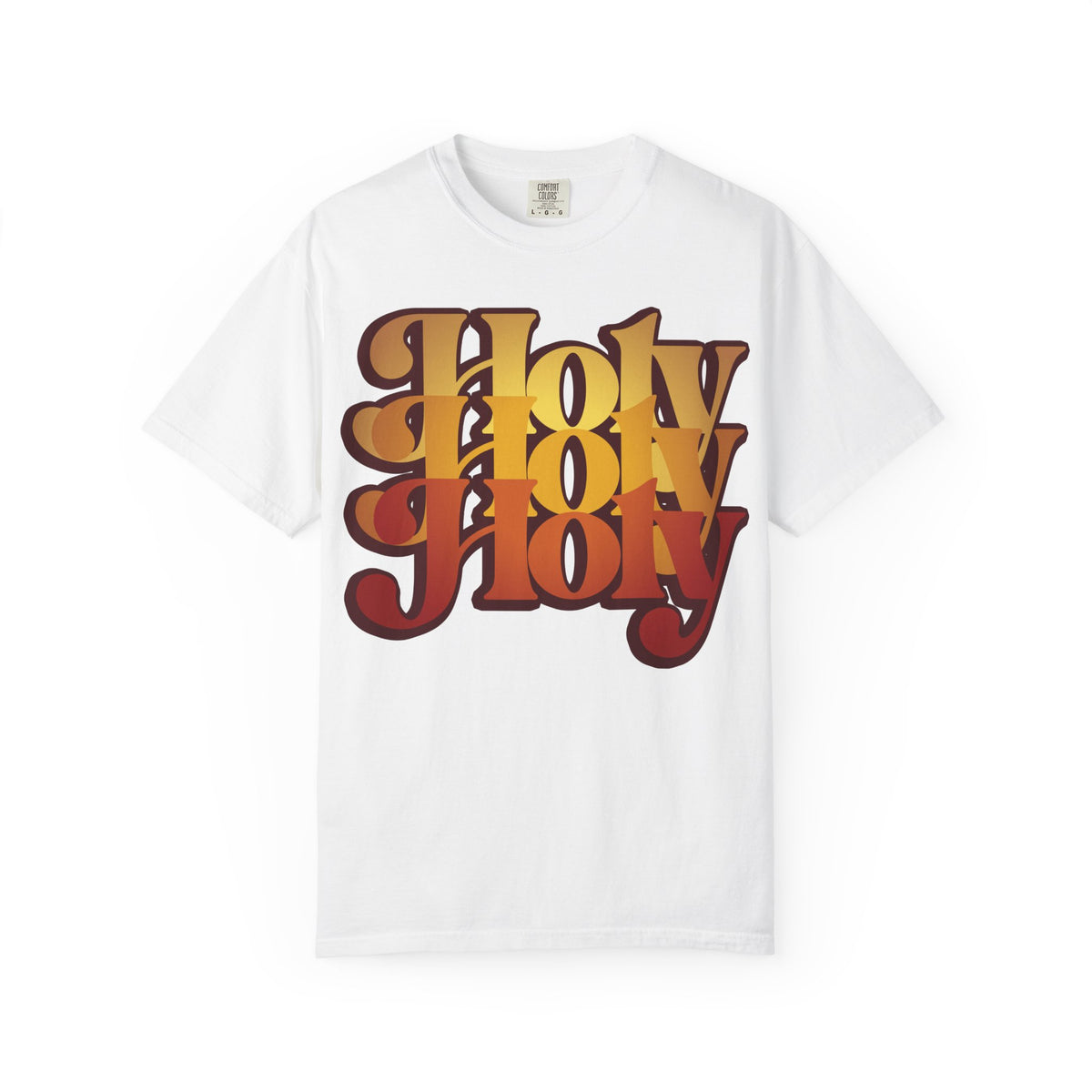 Holy Holy Holy Trisagion Liturgical Prayer 70s Style | Cherubim & Seraphim Prayer | Isaiah 6 | Orthodox Heavyweight Cotton Unisex Tee