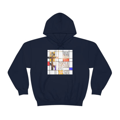 The One Who Endures - Mondrian Design No. 2 | Orthodox Christian Hoodie / Hooded Sweatshirt