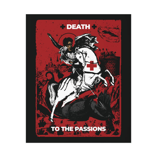 St George Slaying the Dragon | Death to the Passions | Unseen Warfare | Ascetic Orthodox Christianity | Orthodox Christian Art Poster