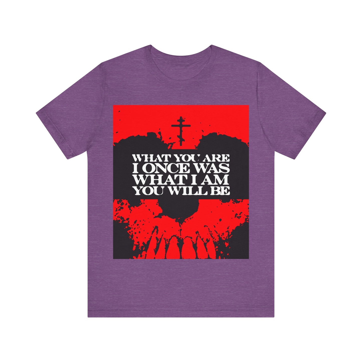 What You Are, I Once Was. What I Am, You Will Be | Memento Mori | Red Skull Remembrance of Death | Orthodox Christian T-Shirt