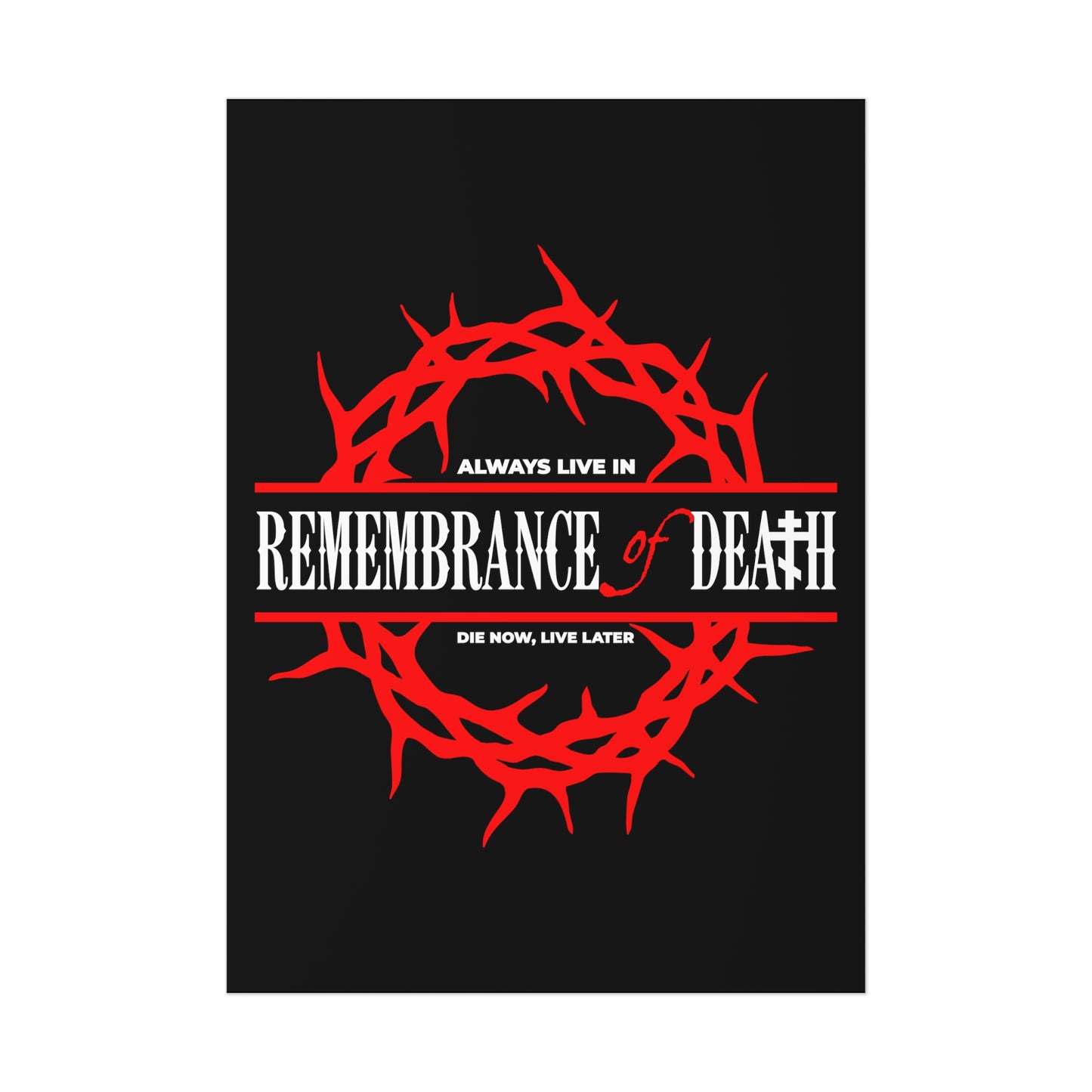 Always Live in Remembrance of Death No. 1 | Orthodox Christian Art Poster