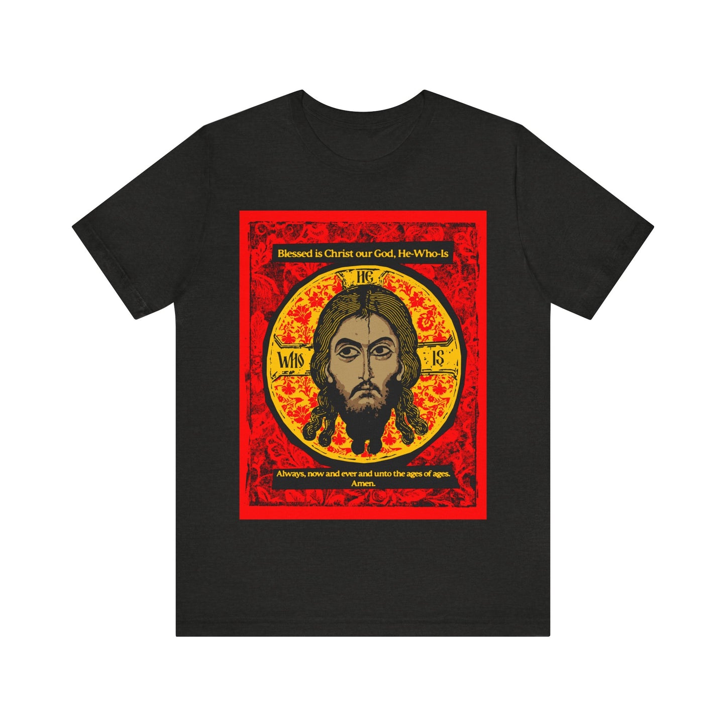 Icon Made-Without-hands (Mandylion/Image of Edessa) IconoGraphic No. 1 | Orthodox Christian T-Shirt