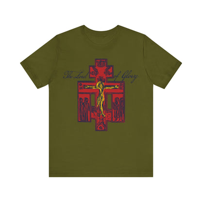 The Lord of Glory | Russian Golgotha Crucifix IconoGraphic | 1 Corinthians 2:8 | Orthodox Christian T-Shirt