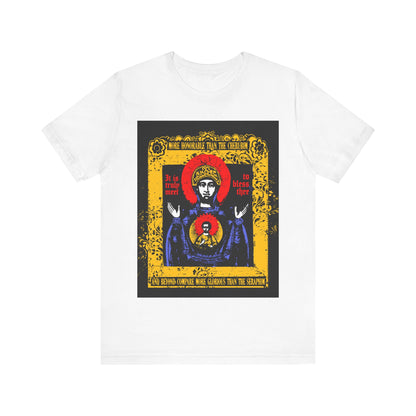 It is Truly Meet To Bless Thee Iconographic | Axion Estin Hymn to the Mother of God Theotokos | Orthodox Christian T-Shirt