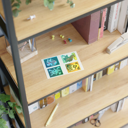 Random Mix No. 1 4x4 Sticker Sheet | Jesus Christ Iconographic | Dead to This World | St Marina | Die Before You Die | Orthodox Stickers