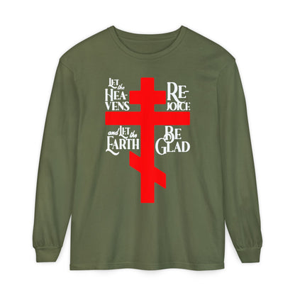 Let the Heavens Rejoice | Psalm 96 (95 Septuagint) | Orthodox Christian Liturgical Hymn | Russian Cross | Orthodox Christian Long Sleeve Shirt