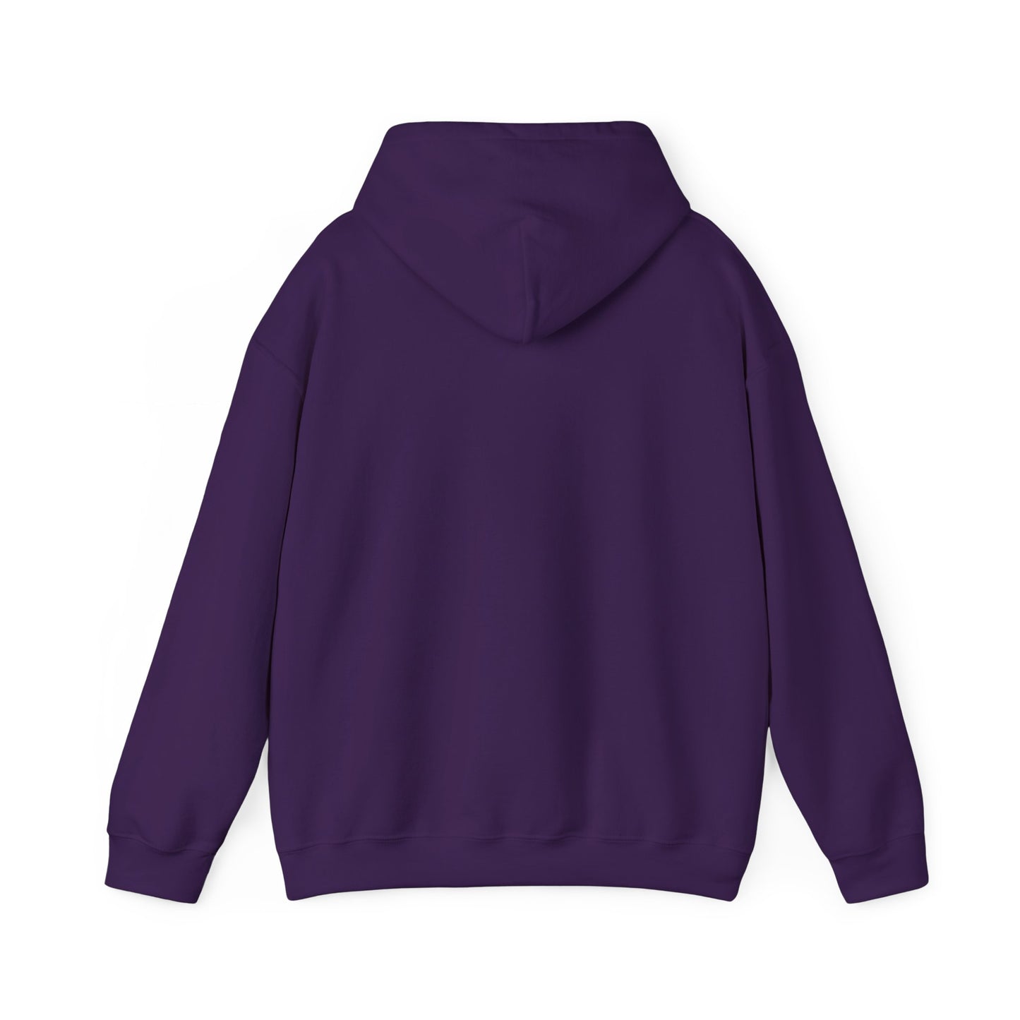 The King of Kings Crown of Thorns Orthodox Christian Hoodie features a plain purple back, long sleeves, and hood, inspired by Revelation 19:16 and the victorious rider—Christ is King, The King of Glory.