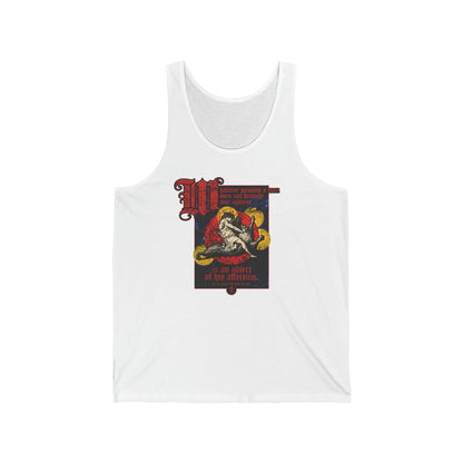 Whatever Passion a Man Does Not Bravely War Against (St Macarius the Great) No. 1 | Orthodox Christian Jersey Tank Top / Sleeveless Shirt