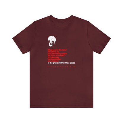 Whatsoever Thy Hand Findeth to Do No. 2 (Red Text) | Orthodox Christian T-Shirt