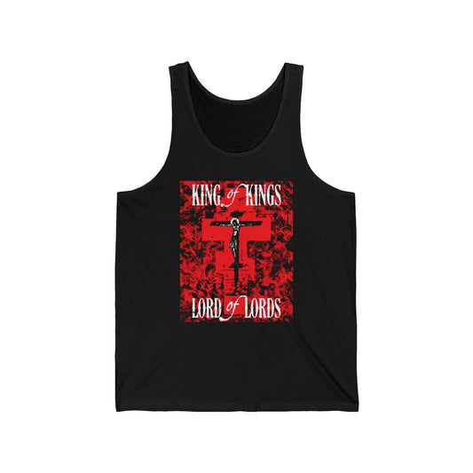 King of Kings, Lord of Lords (Jesus Christ Crucifix IconoGraphic) No. 1 | Orthodox Christian Tank Top