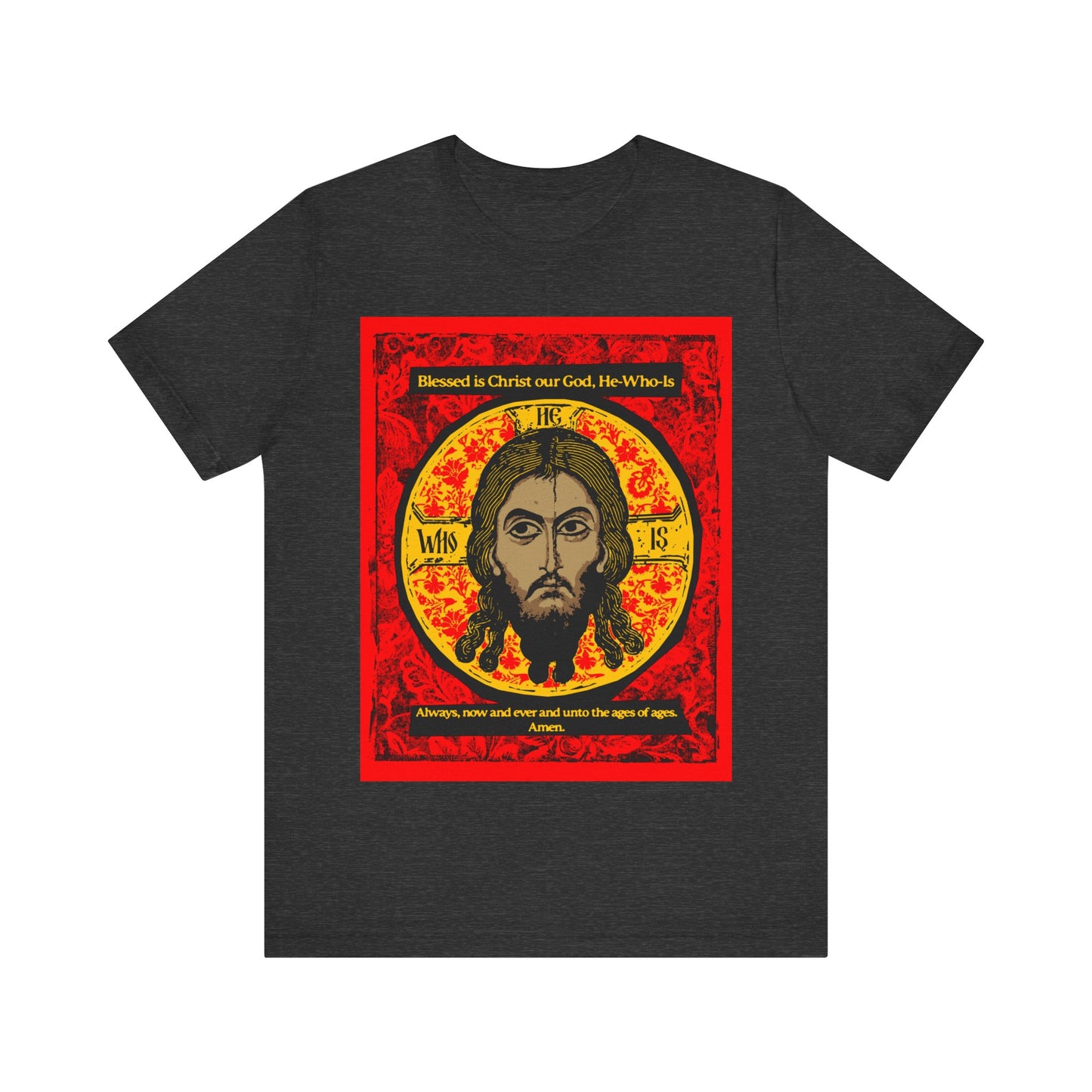 Icon Made-Without-hands (Mandylion/Image of Edessa) IconoGraphic No. 1 | Orthodox Christian T-Shirt