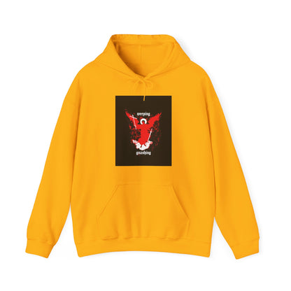 Weeping and Gnashing (Matthew 13:41, Apocalypse Angel IconoGraphic) No. 1 | Orthodox Christian Hoodie