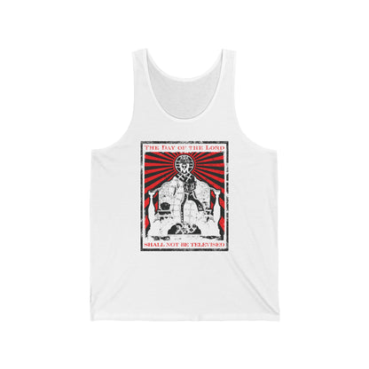 The Day of the Lord Shall Not Be Televised | Jesus Christ Enthroned Iconographic | Second Coming | Revelation | Orthodox Christian Jersey Tank Top