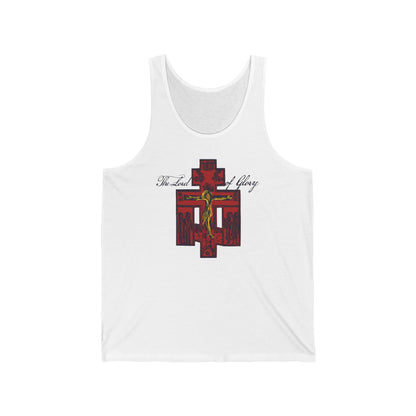 The Lord of Glory | Russian Golgotha Crucifix IconoGraphic | 1 Corinthians 2:8 | Orthodox Christian Tank Top