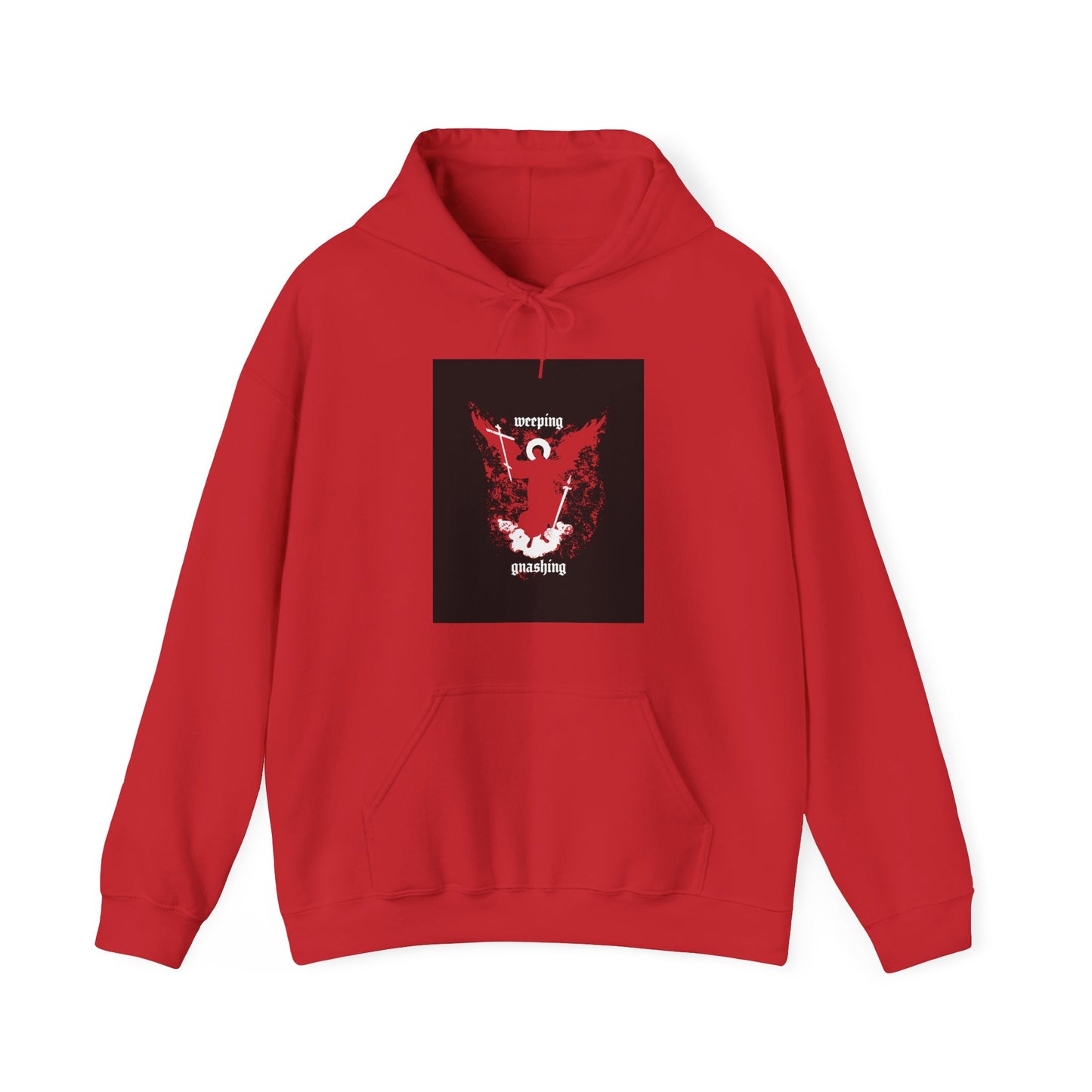 Weeping and Gnashing (Matthew 13:41, Apocalypse Angel IconoGraphic) No. 1 | Orthodox Christian Hoodie