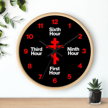 Liturgical Hours Wall Clock No. 1