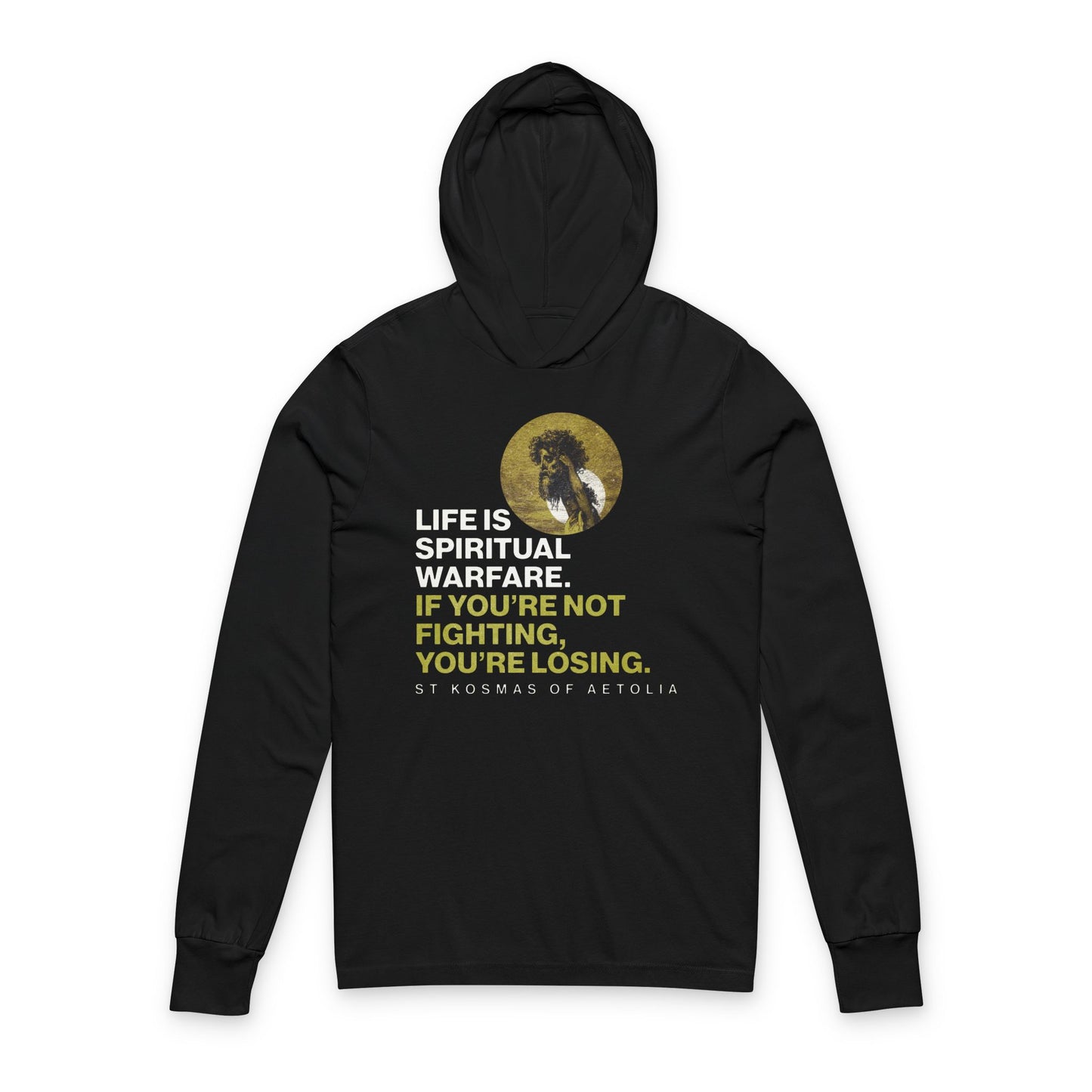 Life is Spiritual Warfare | St Kosmas of Aetolia | Gustave Dore | David & Goliath | Unseen Warfare | Orthodox Hooded Shirt