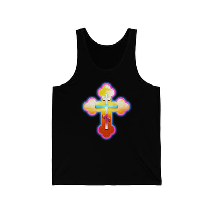 80s Cross No. 1 | Orthodox Christian Jersey Tank Top / Sleeveless Shirt