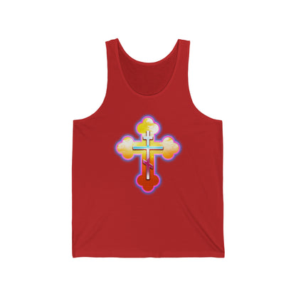 80s Cross No. 1 | Orthodox Christian Jersey Tank Top / Sleeveless Shirt