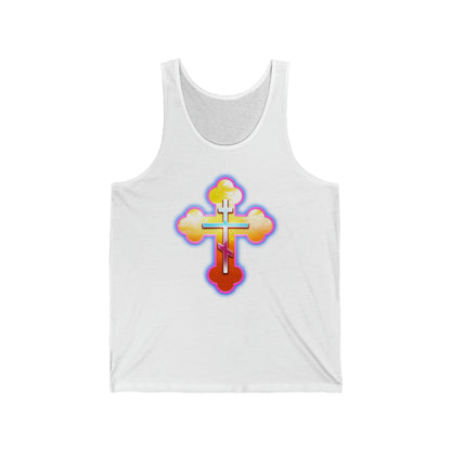 80s Cross No. 1 | Orthodox Christian Jersey Tank Top / Sleeveless Shirt