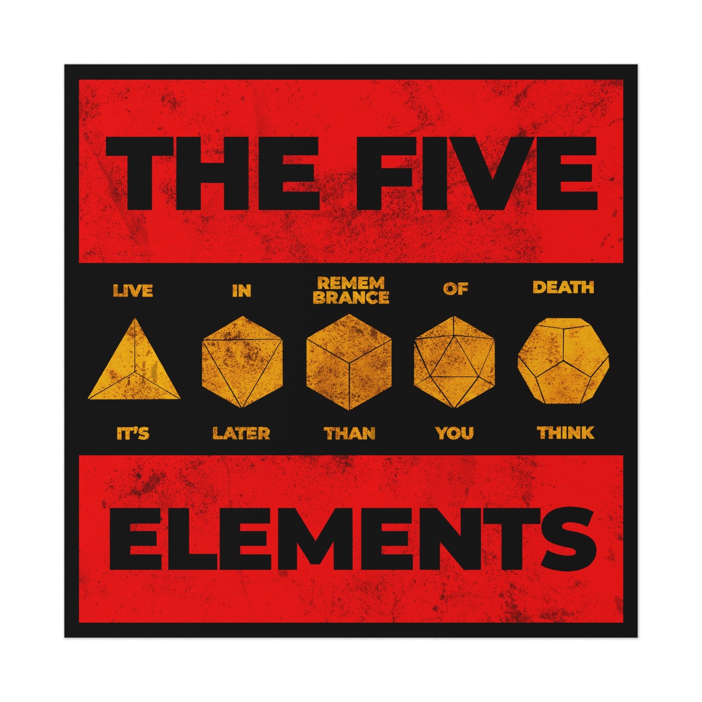 The Five Elements No. 1 |  Orthodox Christian Art Poster