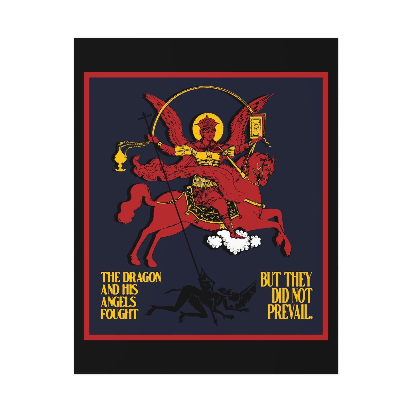 Archangel Michael of the Apocalypse No. 2 (Revelation 12:7-8) | Orthodox Christian Art Poster